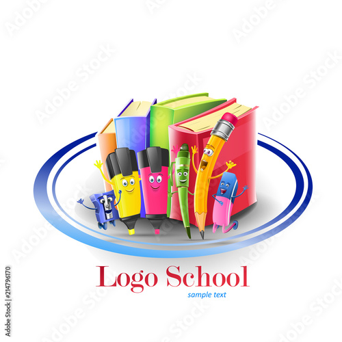 Logo school characters