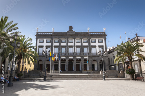 City hall of Las Palmas de Gran Canaria, in Las Palmas, Canary Islands, Spain, on February 17, 2017
