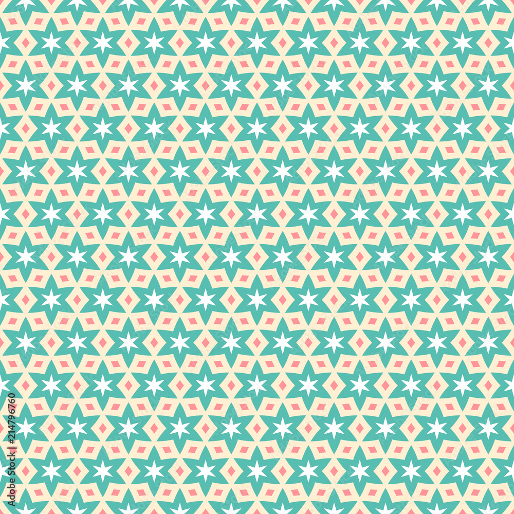 Abstract background. Seamless pattern. Retro stars