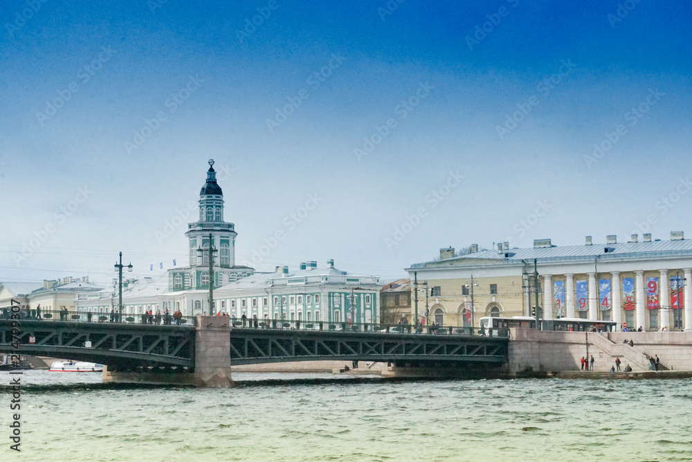 Saint Petersburg - Russia cityscape from neva river
