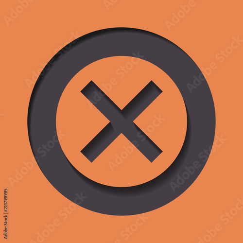 Delete icon | Decline icon | rejected sign