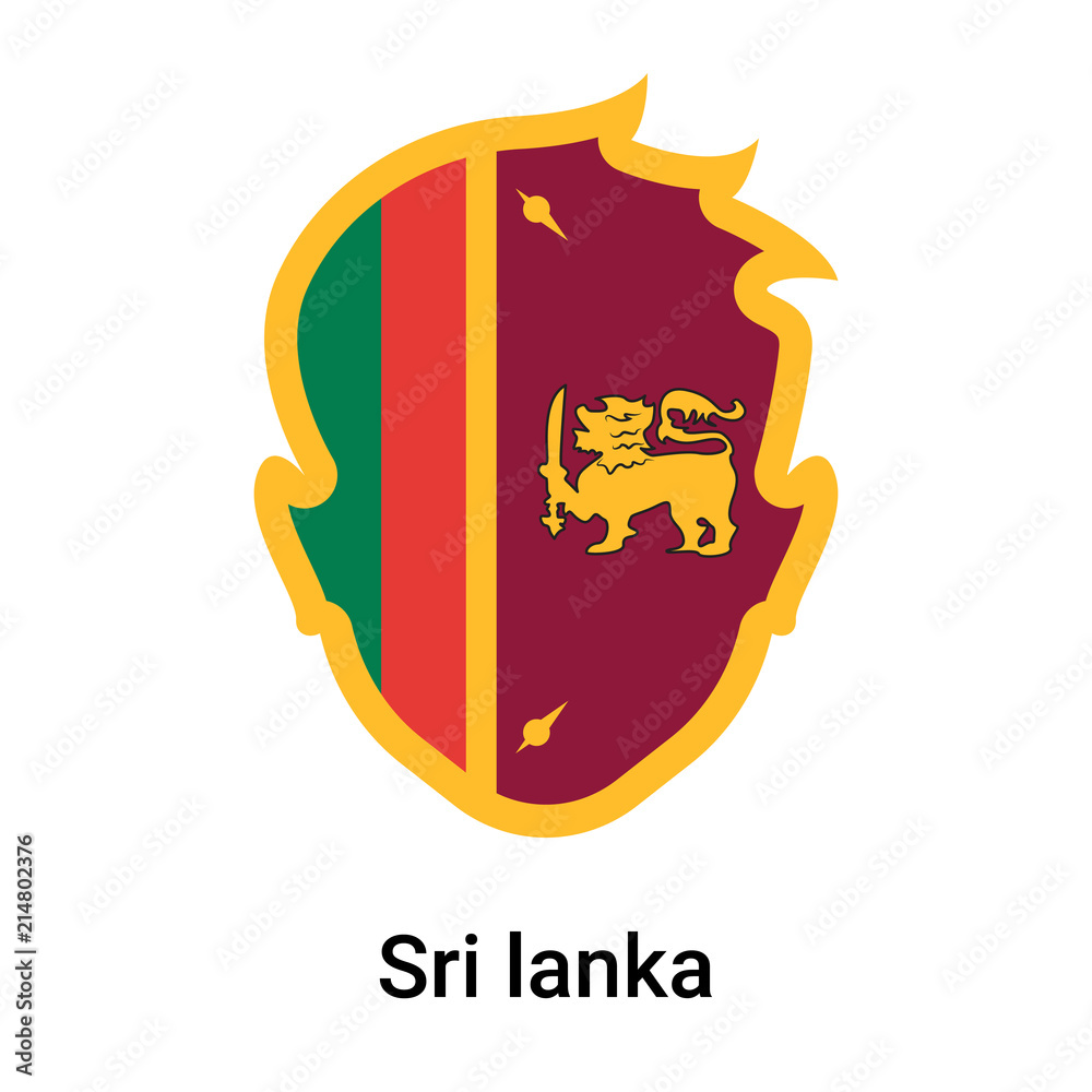 Icon design for flag of sri lanka Royalty Free Vector Image