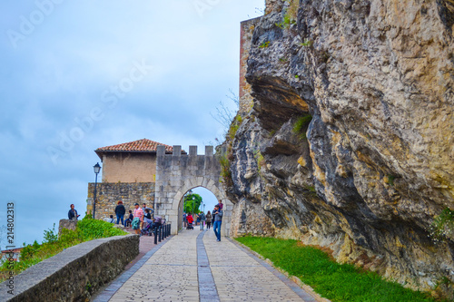 Castle of the King (Castle of San Vicente de la Barquera) in San Vicente de la Barquera, Cantabria, Spain