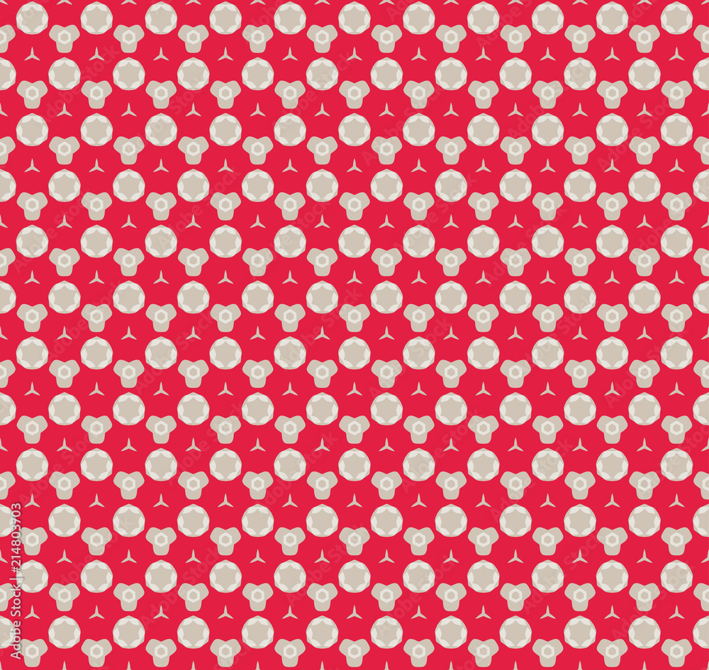 seamless pattern. Modern stylish texture. Red geometric pattern