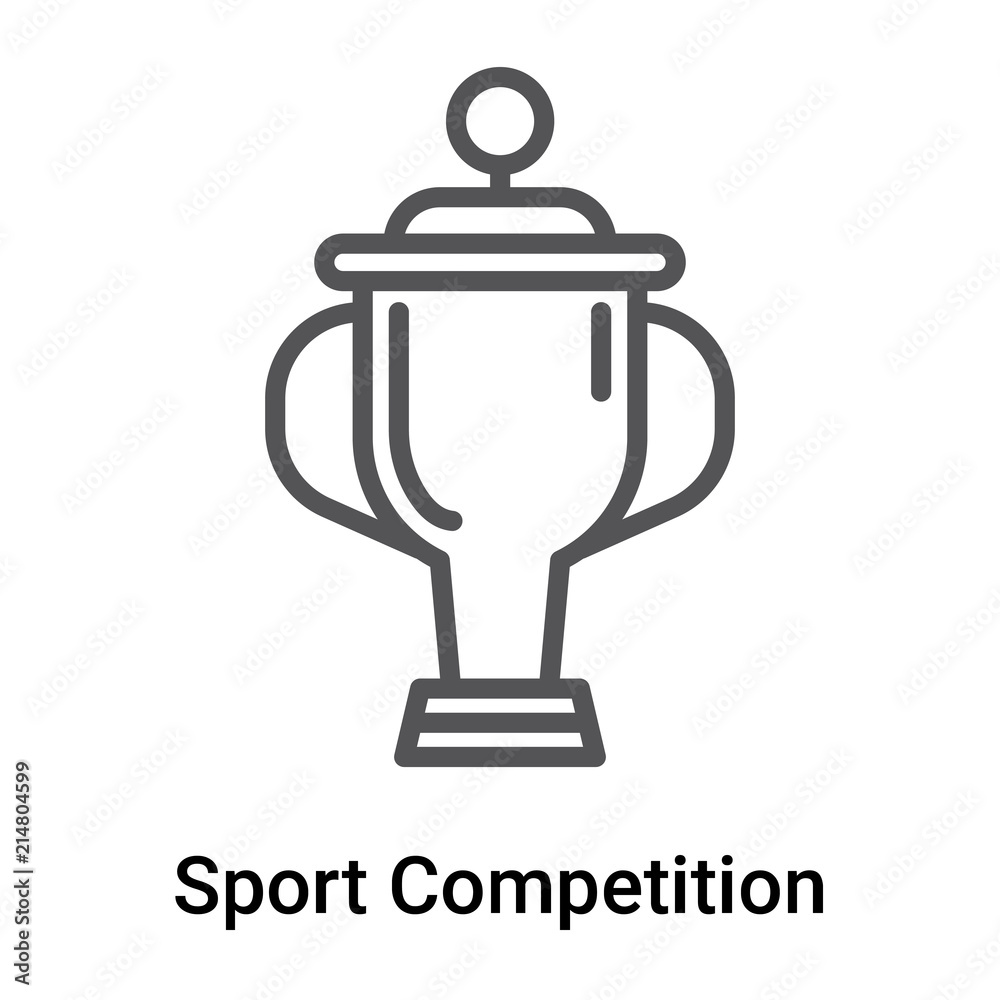 Sport Competition Cup icon vector sign and symbol isolated on white background, Sport Competition Cup logo concept Sport Competition Cup icon vector sign and symbol isolated on white background, Sport Competition Cup logo concept