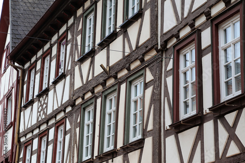 Tudor style house / Facades of houses in the old style