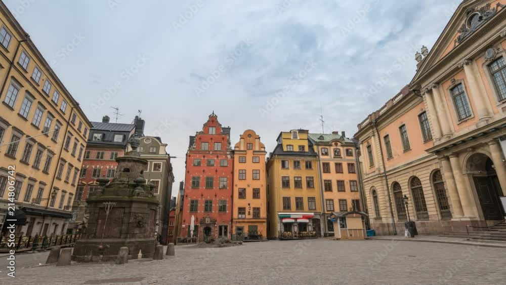Stockholm city skyline timelapse at Gamla Stan old town and Stortorget, Stockholm Sweden 4K Time Lapse Stockholm city skyline timelapse at Gamla Stan old town and Stortorget, Stockholm Sweden 4K Time Lapse