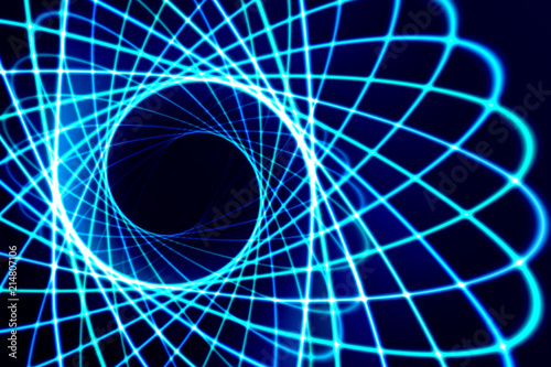 Abstract colorful rainbow fractal spiral background, for backdrop or banner etc.
