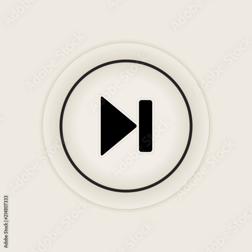 Multimedia next icon / button, design element