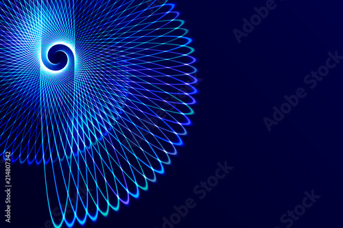 Abstract colorful rainbow fractal spiral background, for backdrop or banner etc. 