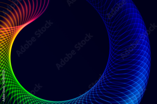 Abstract colorful rainbow fractal spiral background, for backdrop or banner etc.