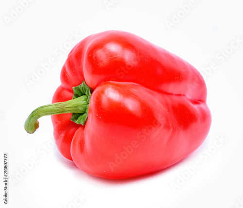 isolated red bell pepper