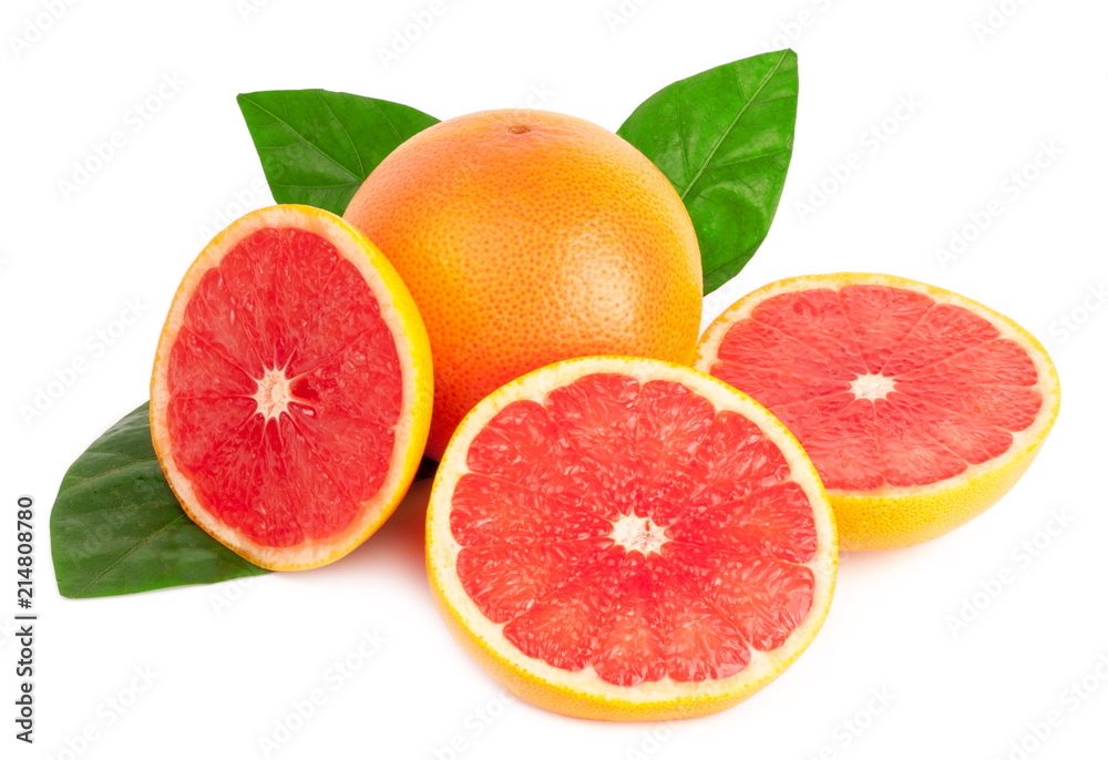 grapefruits on white background grapefruits on white background