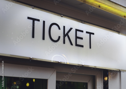 Ticket office inside the amusement park