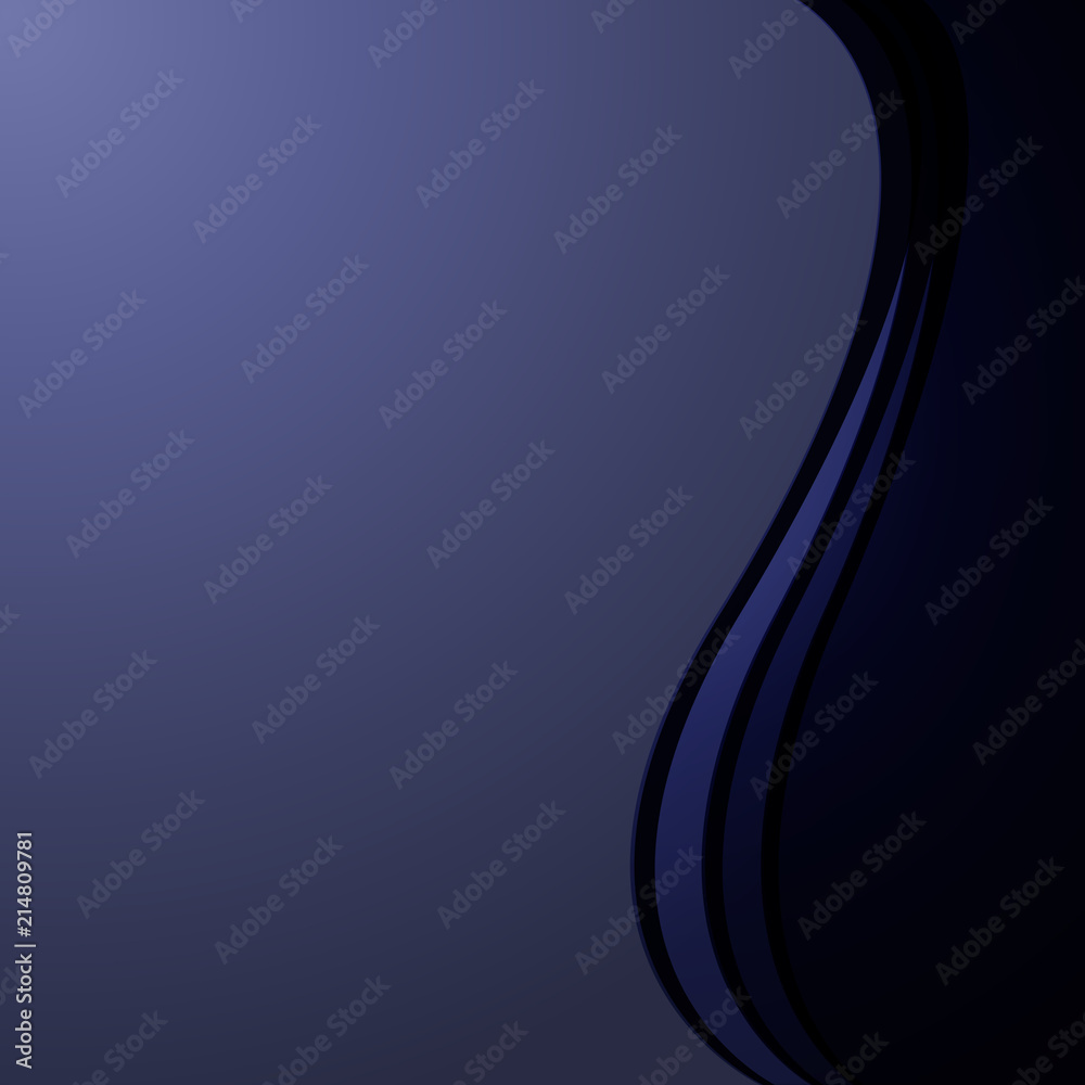 Naklejka premium Abstract dark blue waves background