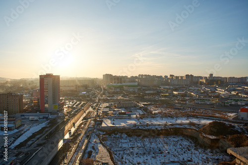 architecture of the city of Krasnoyarsk