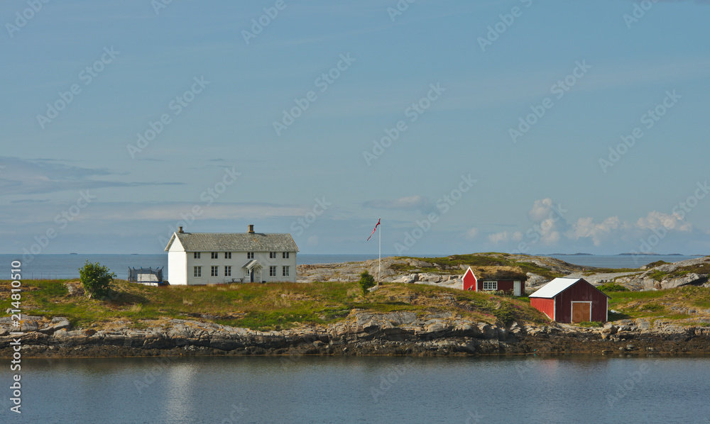 Traditional wooden scandinavian rural house Traditional wooden scandinavian rural house