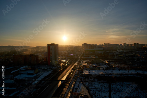 architecture of the city of Krasnoyarsk © madnessbrains
