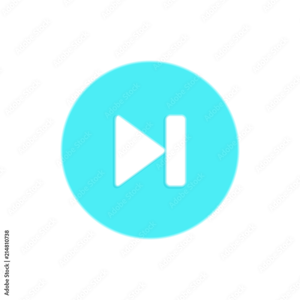 Multimedia next icon / button, design element Multimedia next icon / button, design element