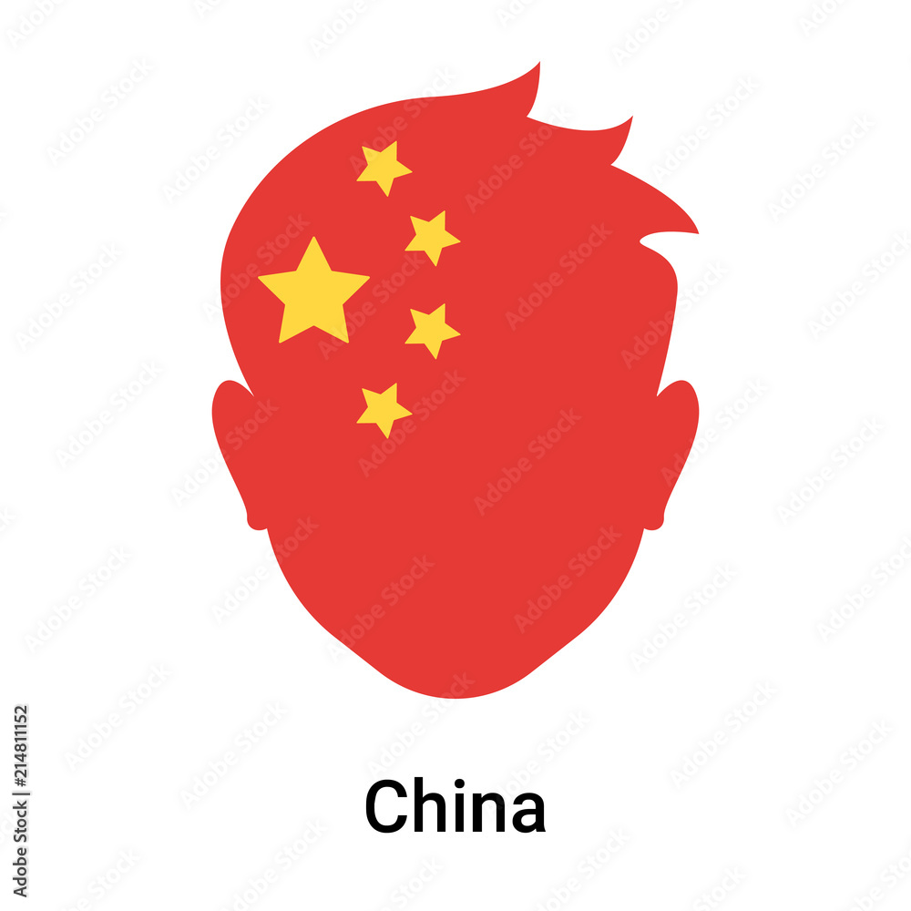 China icon vector sign and symbol isolated on white background, China logo concept China icon vector sign and symbol isolated on white background, China logo concept