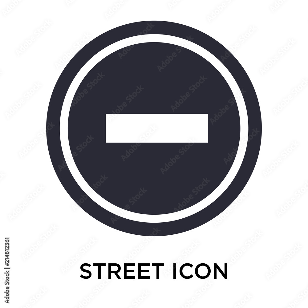 Street signals icon vector sign and symbol isolated on white background, Street signals logo concept