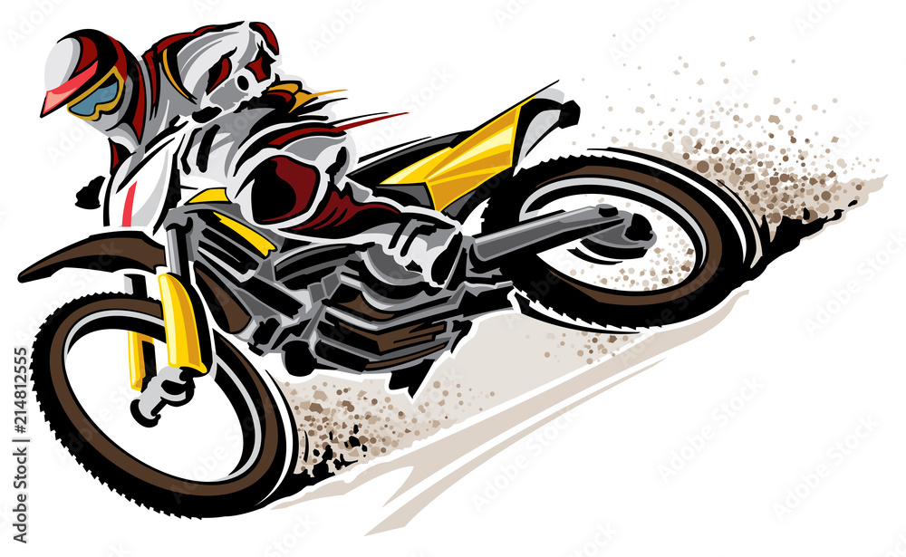 Naklejka premium Brudny rower