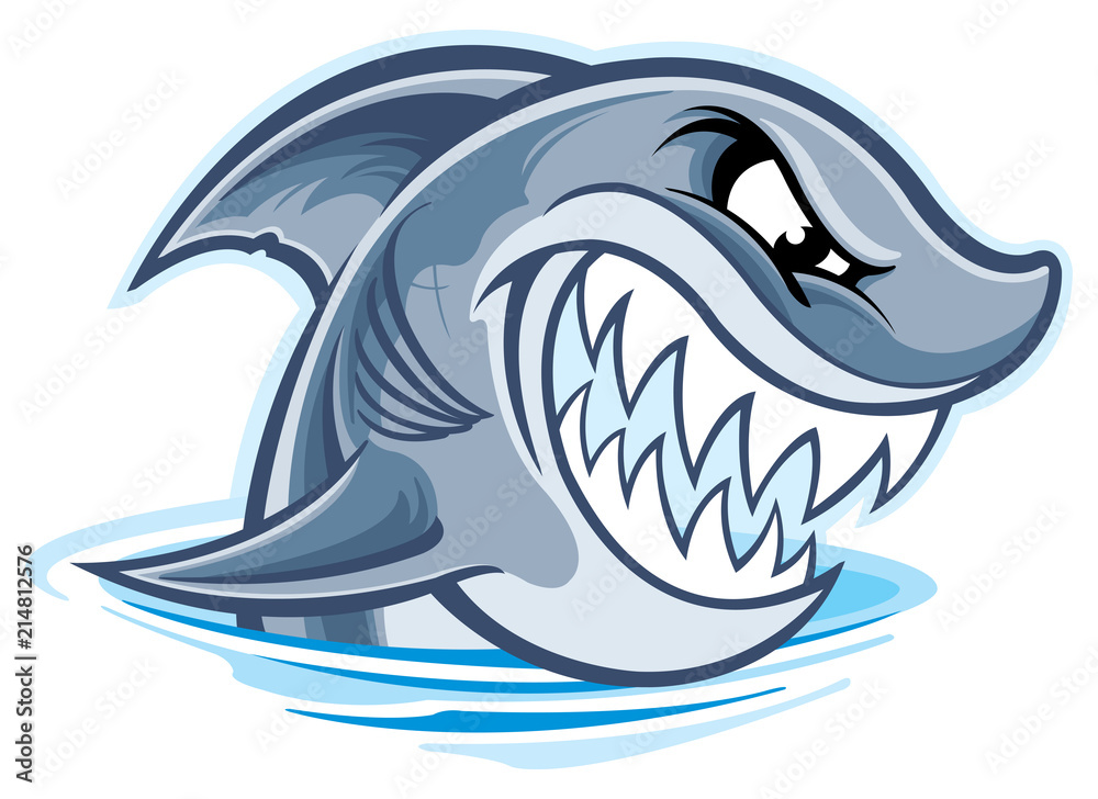 Naklejka premium Shark