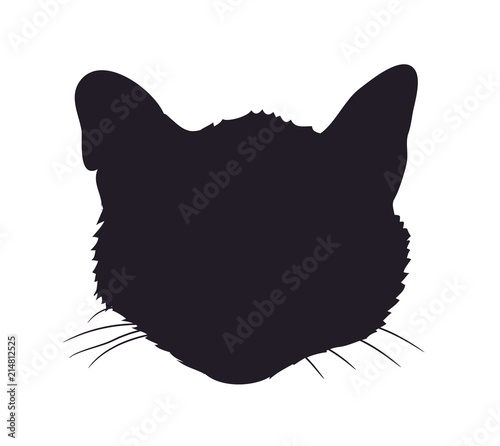 Cat silhouette, vector