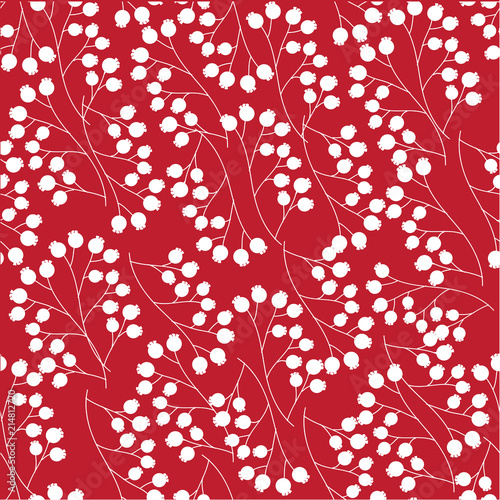 Vector illustration of autumn leaves seamless pattern. Floral organic background. Print for textile