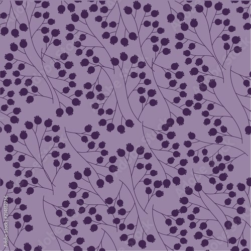 Vector illustration of autumn leaves seamless pattern. Floral organic background. Print for textile