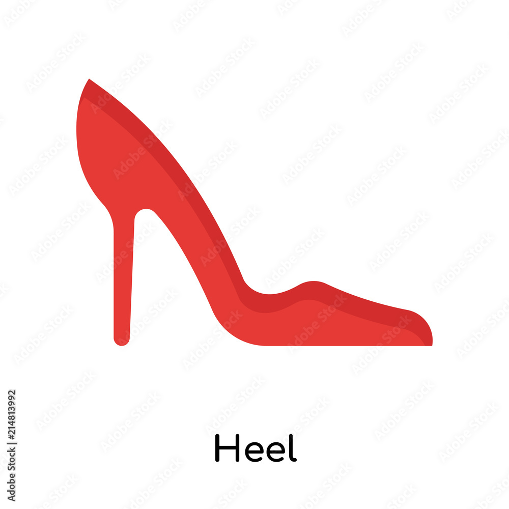 Heel icon vector sign and symbol isolated on white background, Heel logo concept Heel icon vector sign and symbol isolated on white background, Heel logo concept