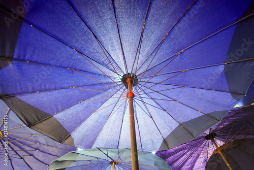 big umbrella , under umbrella,Full Frame Big Blue umbrella