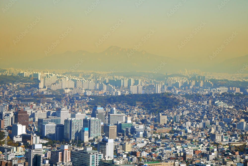 Fototapeta premium cityscape ,modern building ,bird eye view