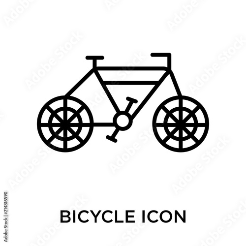 Bicycle icon vector sign and symbol isolated on white background, Bicycle logo concept © vector_best