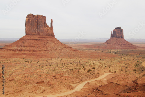 Monument Valley landscape with sandstone formations