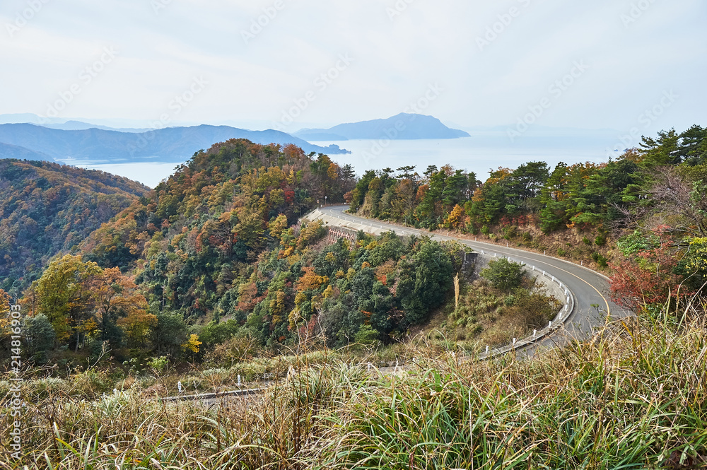 福井県 三方五湖レインボーラインからの景色 Stock Photo | Adobe Stock