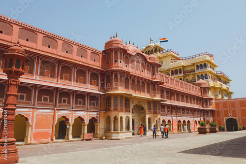 Landscape view of City Palace in Jaipur, Rajasthan India