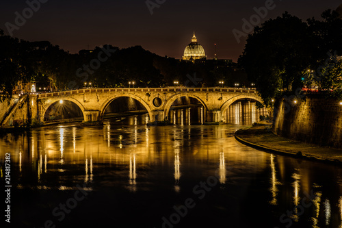 Roma, panorama notturno photo