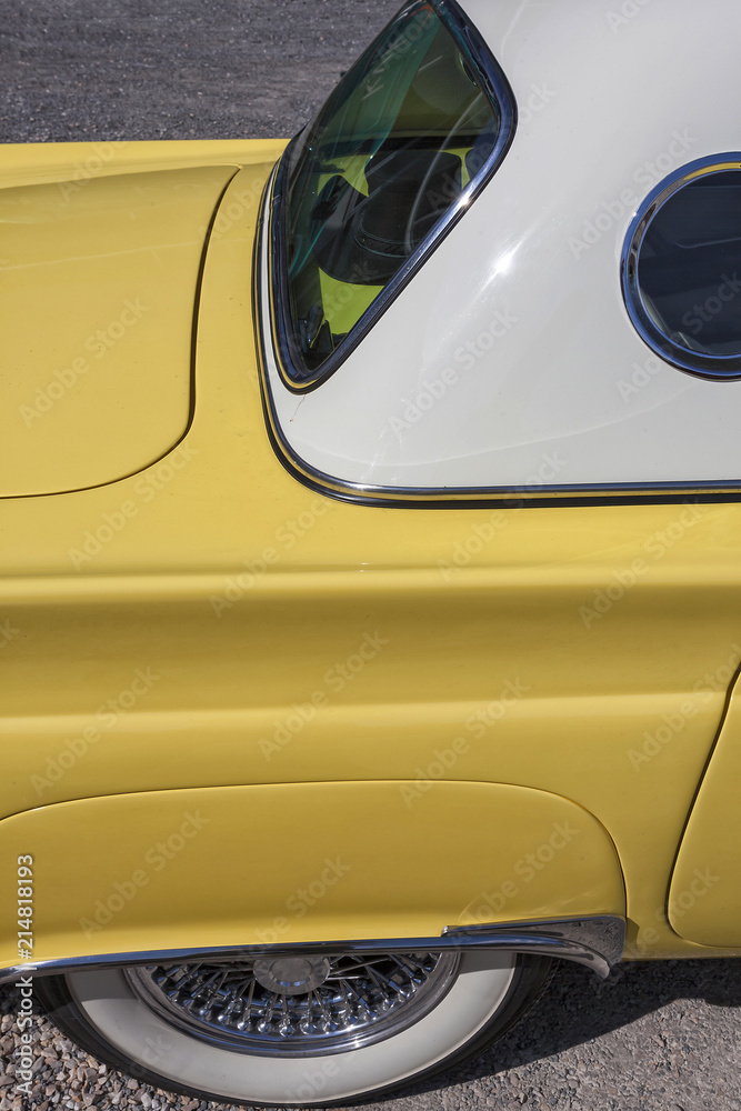 Dornbirn, Austrian, 12 June 2012: Rear detail of Ford Thunderbird vintage car