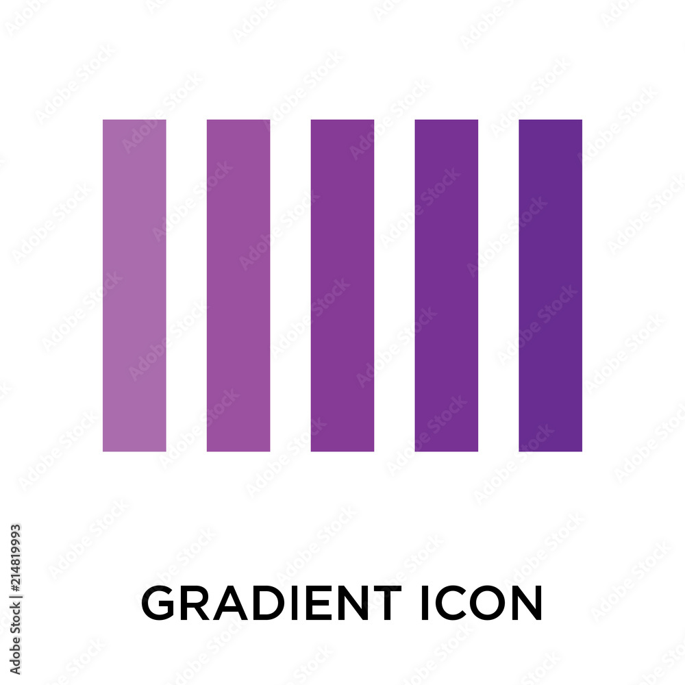 Gradient icon vector sign and symbol isolated on white background, Gradient logo concept Gradient icon vector sign and symbol isolated on white background, Gradient logo concept