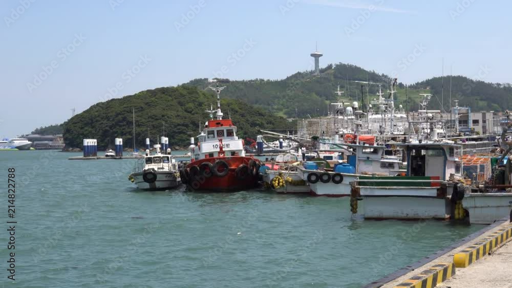 Harbour in Wando, Jeollanamdo, South Korea. Harbour in Wando, Jeollanamdo, South Korea.