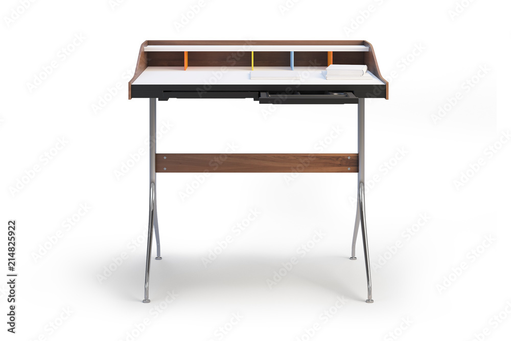 Wooden Desk. 3d render Wooden Desk. 3d render