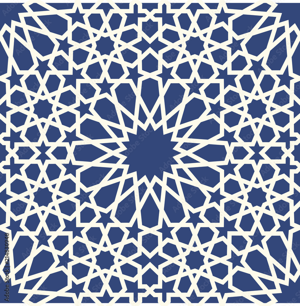 Background with 3d seamless pattern in Islamic style Background with 3d seamless pattern in Islamic style