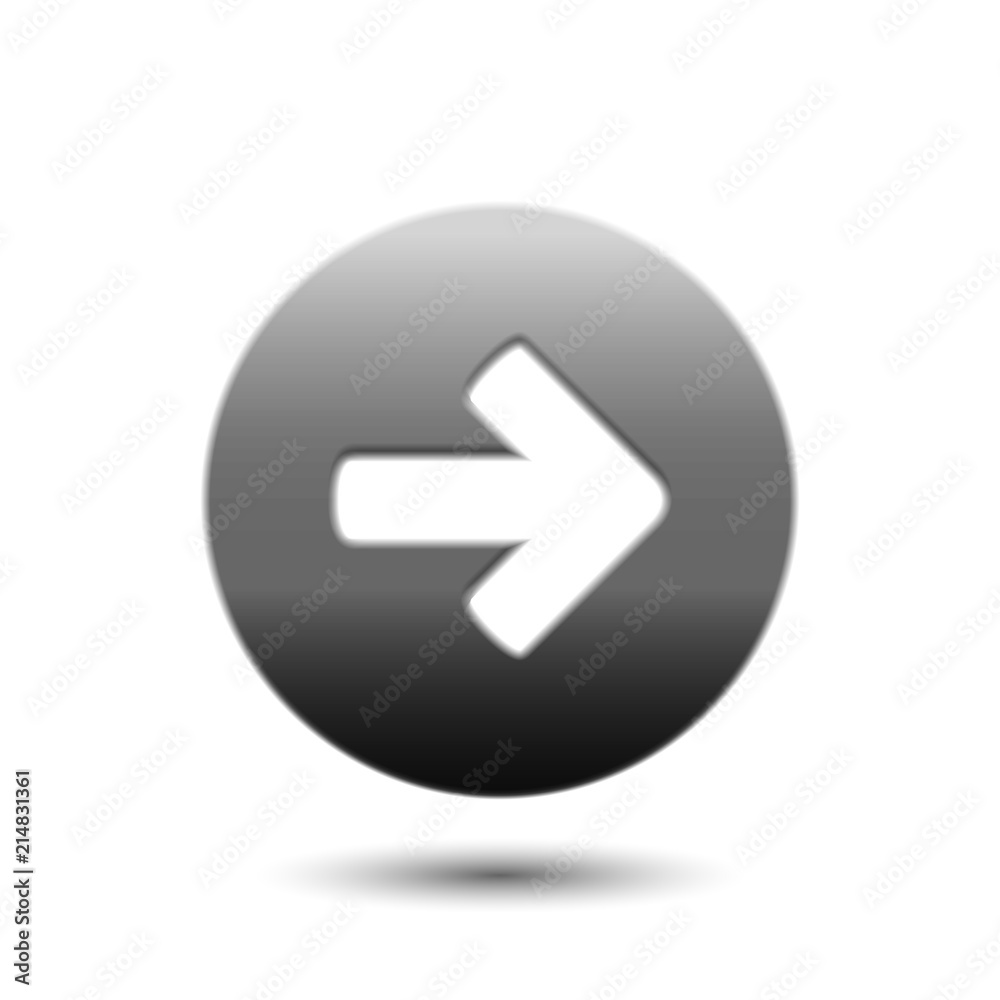 Direction next arrow icon isolated Direction next arrow icon isolated