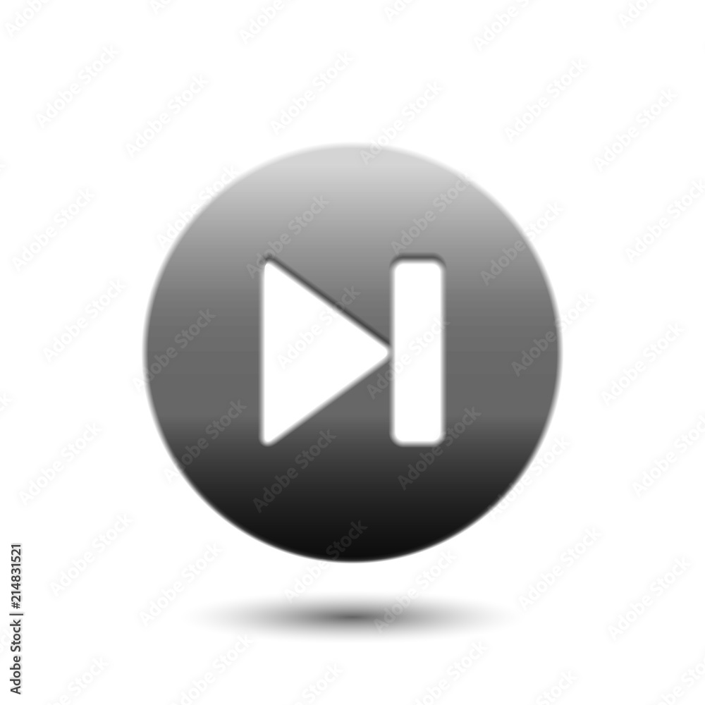 Multimedia next icon / button, design element Multimedia next icon / button, design element
