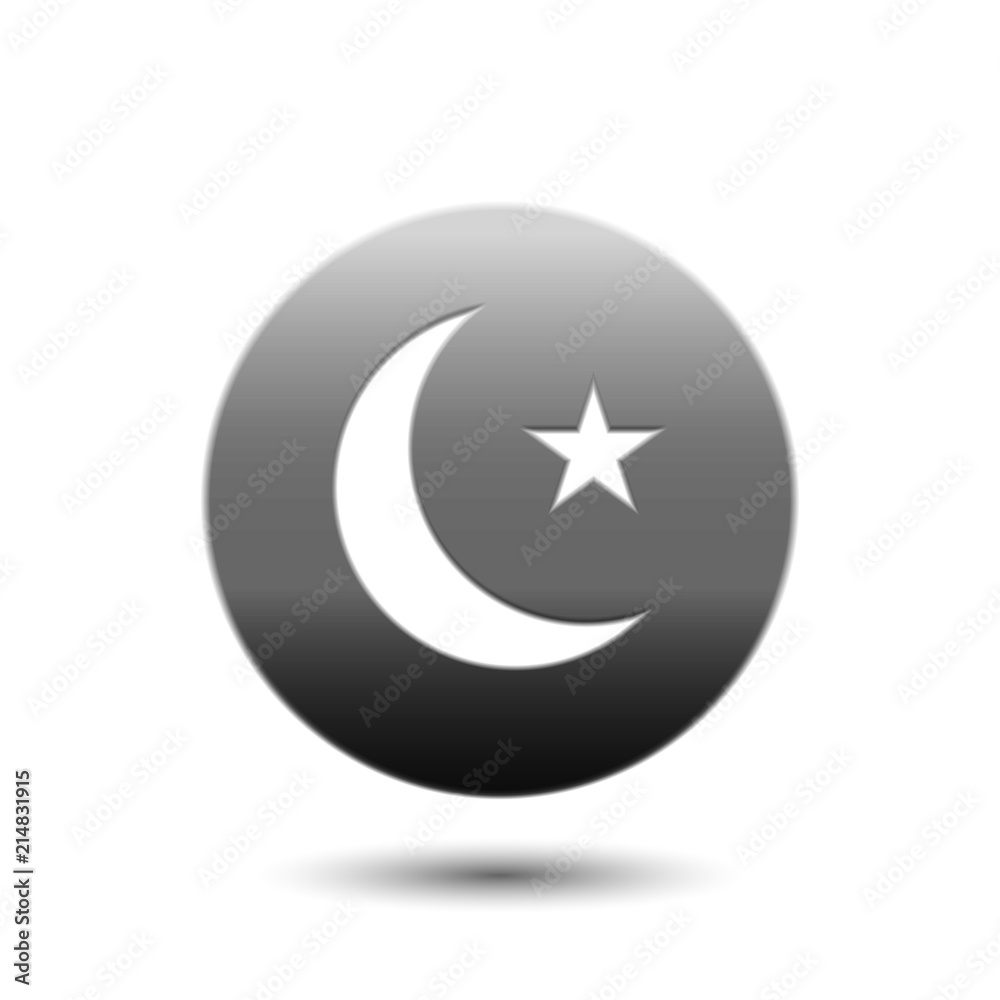 Crescent moon icon Crescent moon icon