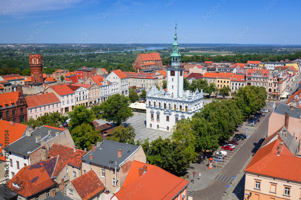 Beautiful architecture of Chelmno town, Poland