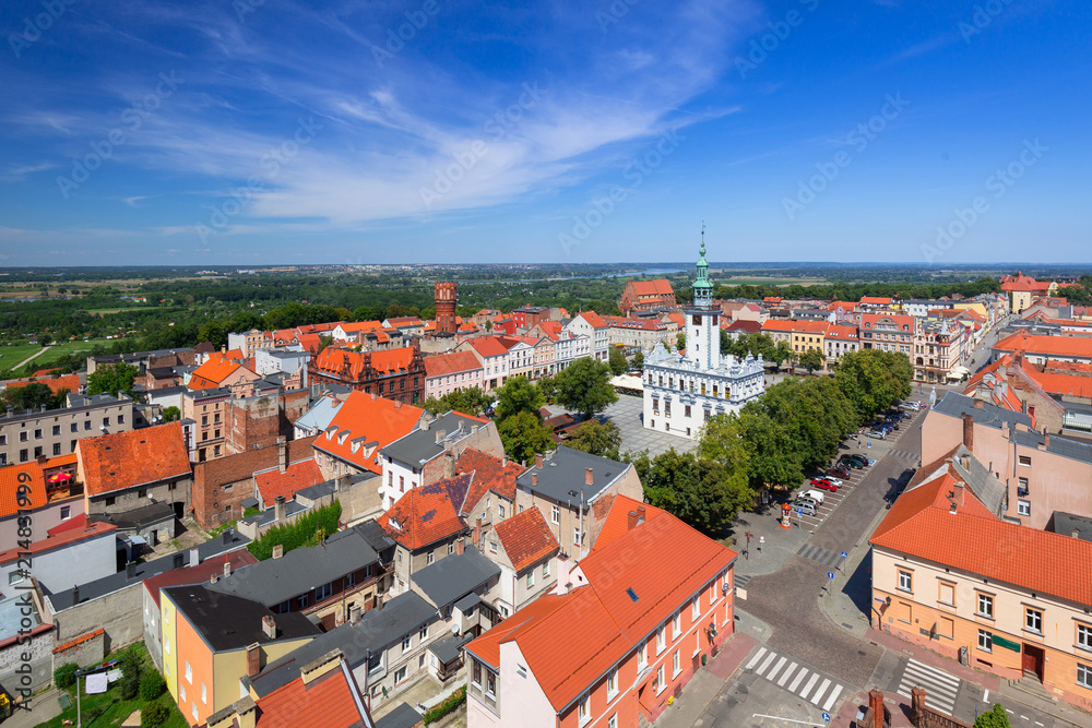Beautiful architecture of Chelmno town, Poland