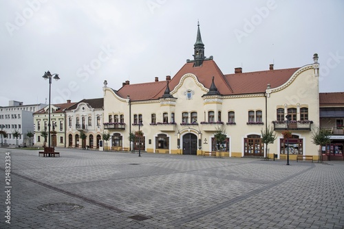City hall in small european town. Municipal council