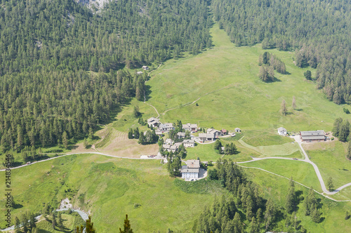 Sils, Val Fex, Fextal, Fex Crasta, Fex Platta, Wanderweg, Marmorè, Alpen, Oberengadin, Graubünden, Sommer, Schweiz photo